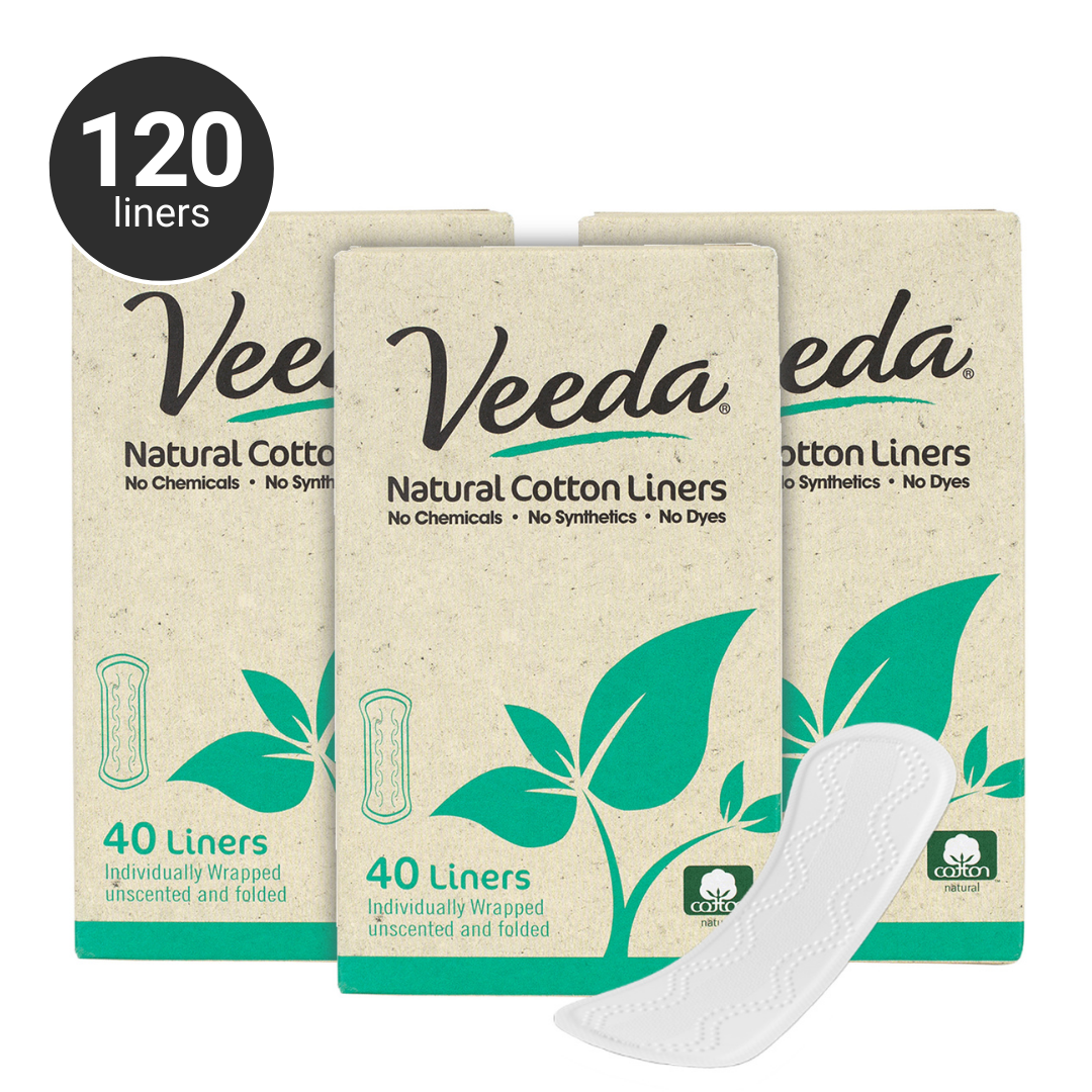 Veeda Ultra Thin Natural Cotton Liners